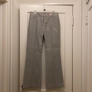 Alice & Olivia Silver wide leg pant